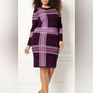 Eva Mendez Blue Knit Dress